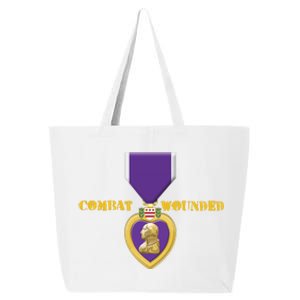 Purple Heart Combat Veteran Cool 25L Jumbo Tote