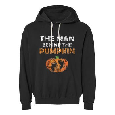 Pregnant Halloween Costume For Dad Expecting Lil Pumpkin Garment-Dyed Fleece Hoodie