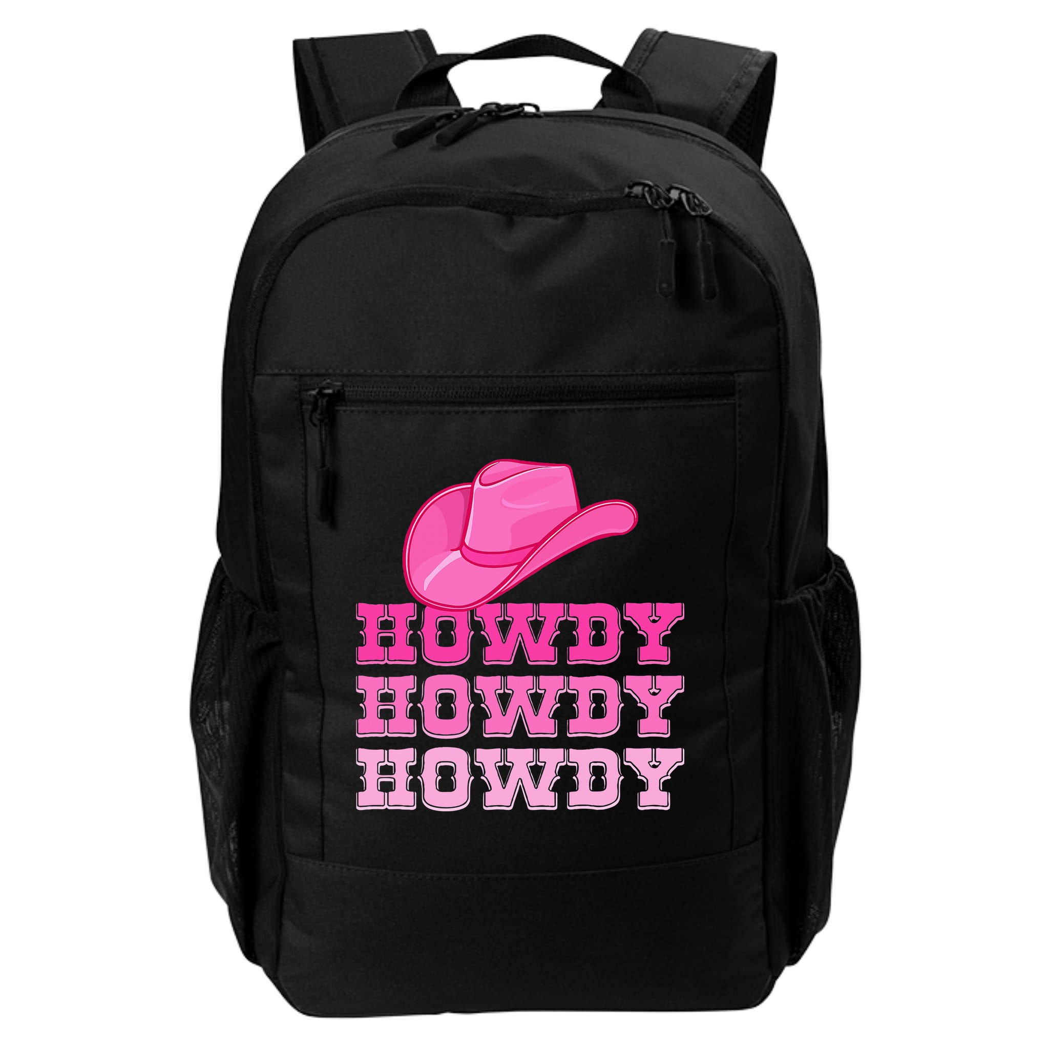 Pink Howdy Cowgirl Western Country Rodeo Backpack