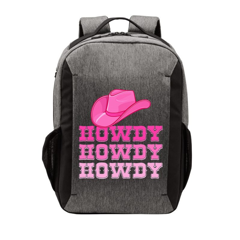 Pink Howdy Cowgirl Western Country Rodeo Vector Backpack