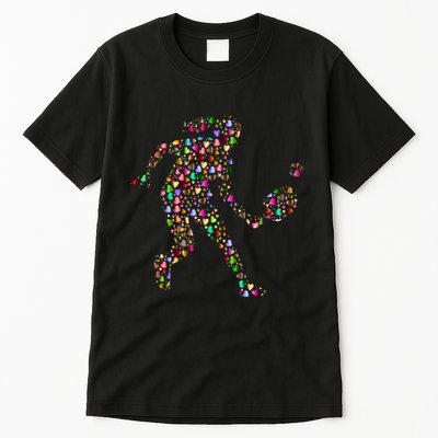 Pickleball Heart Color Tall T-Shirt