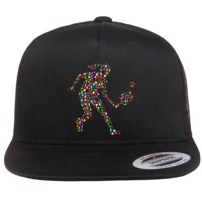 Pickleball Heart Color Flatbill Hat