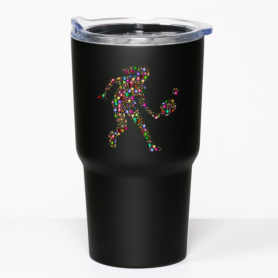 Pickleball Heart Color Tumbler
