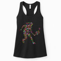 Pickleball Heart Color Womens Tank Top