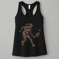 Pickleball Heart Color Womens Tank Top