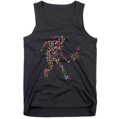 Pickleball Heart Color Tank Top