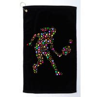 Pickleball Heart Color Golf Towel