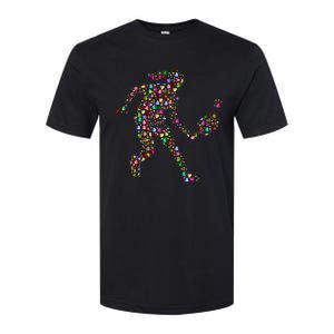 Pickleball Heart Color Softstyle CVC T-Shirt