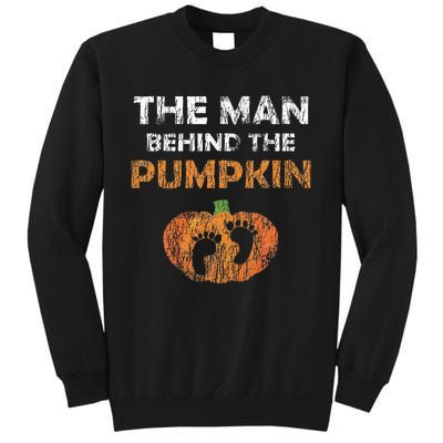 Pregnant Halloween Costume For Dad Expecting Lil Pumpkin Sweatshirt