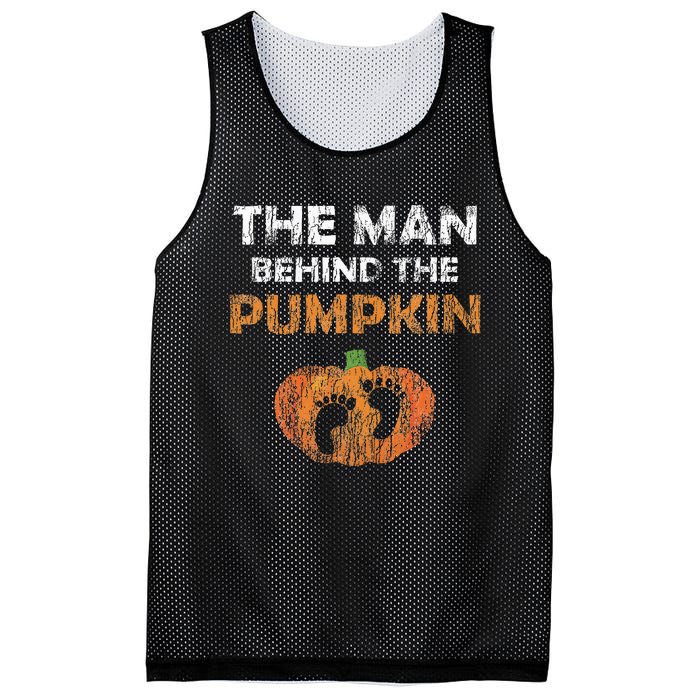 Pregnant Halloween Costume For Dad Expecting Lil Pumpkin Mesh Reversible Basketball Jersey Tank