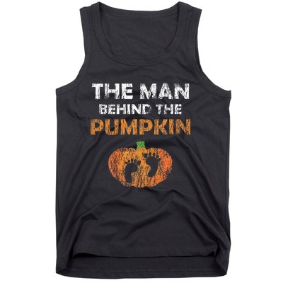 Pregnant Halloween Costume For Dad Expecting Lil Pumpkin Tank Top