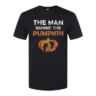 Pregnant Halloween Costume For Dad Expecting Lil Pumpkin Softstyle® CVC T-Shirt