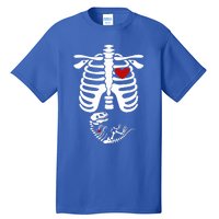 Pregnant Halloween Costume Dinosaur Skeleton Pregnant Mom Gift Tall T-Shirt