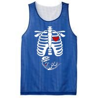 Pregnant Halloween Costume Dinosaur Skeleton Pregnant Mom Gift Mesh Reversible Basketball Jersey Tank