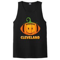 Pumpkin Halloween Costume Cleveland Football Cool Smile Face PosiCharge Competitor Tank