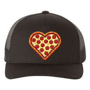 Pizza Heart Cute Valentines Day Yupoong Adult 5-Panel Trucker Hat