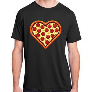 Pizza Heart Cute Valentines Day Adult ChromaSoft Performance T-Shirt