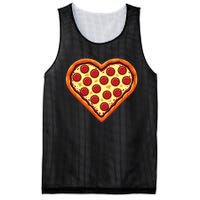 Pizza Heart Cute Valentines Day Mesh Reversible Basketball Jersey Tank