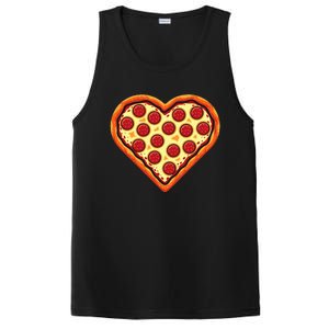 Pizza Heart Cute Valentines Day PosiCharge Competitor Tank