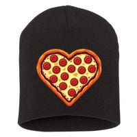 Pizza Heart Cute Valentines Day Short Acrylic Beanie