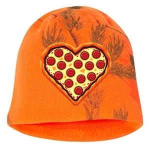 Pizza Heart Cute Valentines Day Kati - Camo Knit Beanie