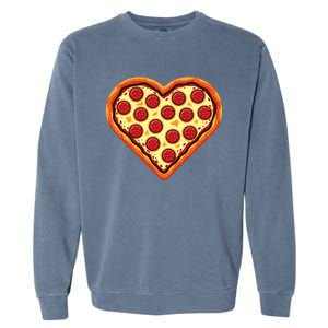 Pizza Heart Cute Valentines Day Garment-Dyed Sweatshirt