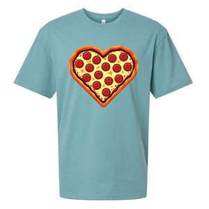 Pizza Heart Cute Valentines Day Sueded Cloud Jersey T-Shirt