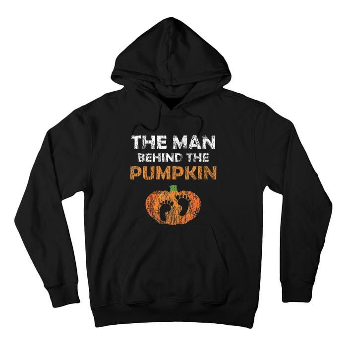 Pregnant Halloween Costume For Dad Expecting Lil Pumpkin Tall Hoodie