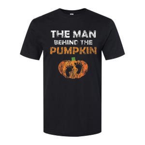 Pregnant Halloween Costume For Dad Expecting Lil Pumpkin Softstyle CVC T-Shirt