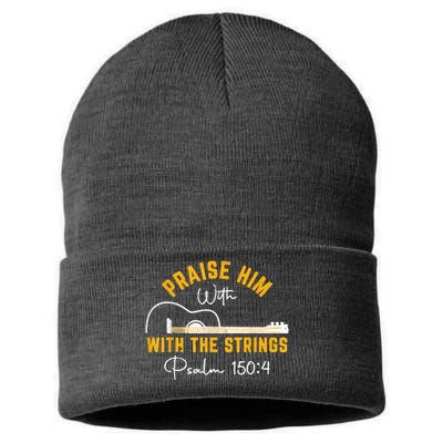 Praise Him Christian Design Sustainable Knit Beanie