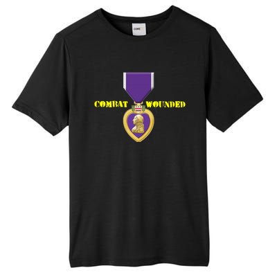 Purple Heart Combat Veteran Cool Gift Tall Fusion ChromaSoft Performance T-Shirt