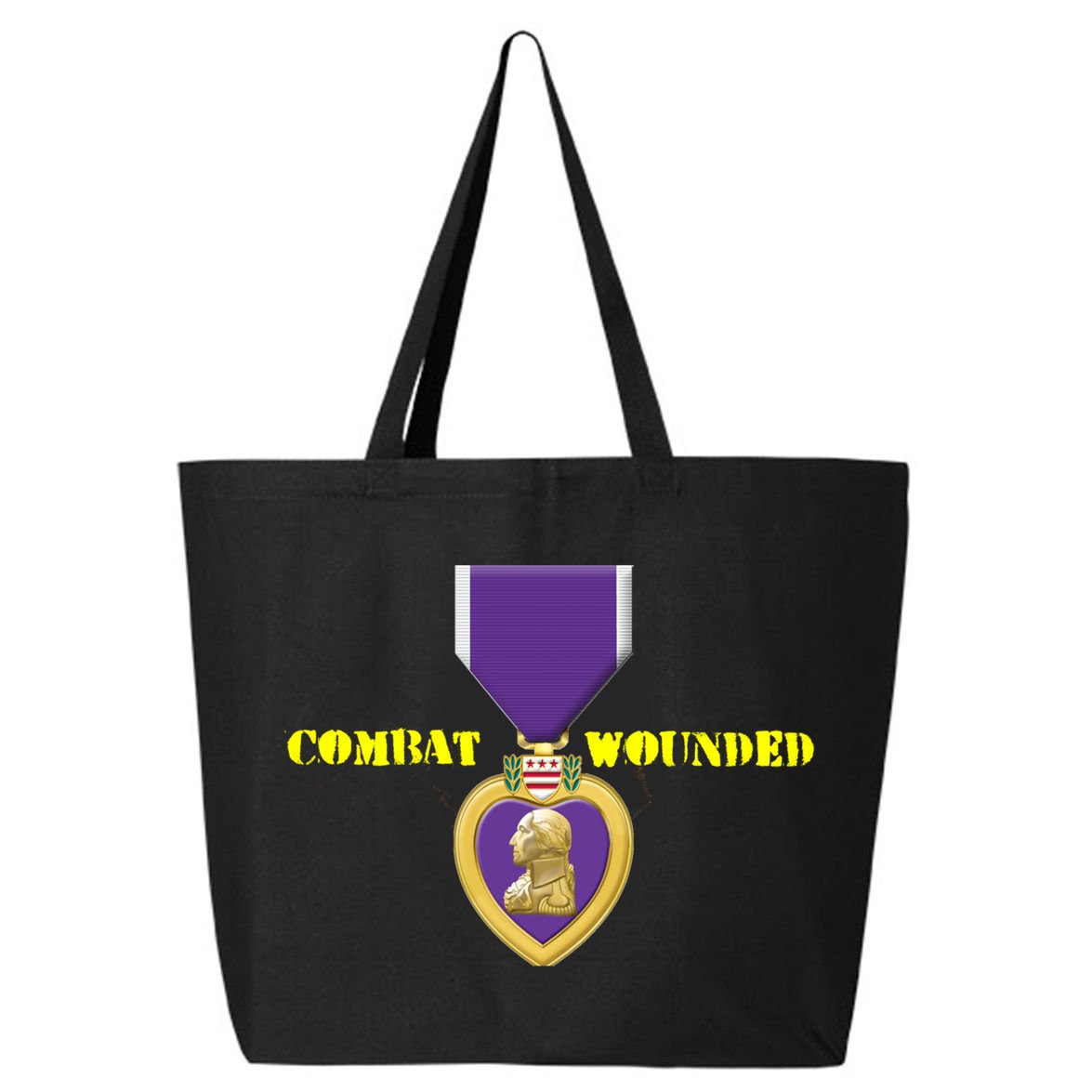 Purple Heart Combat Veteran Cool Gift 25L Jumbo Tote