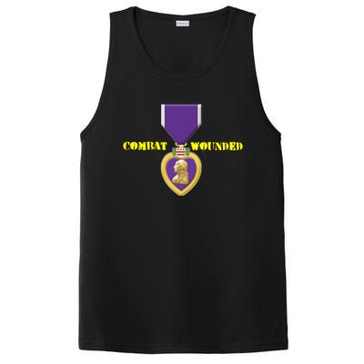 Purple Heart Combat Veteran Cool Gift PosiCharge Competitor Tank