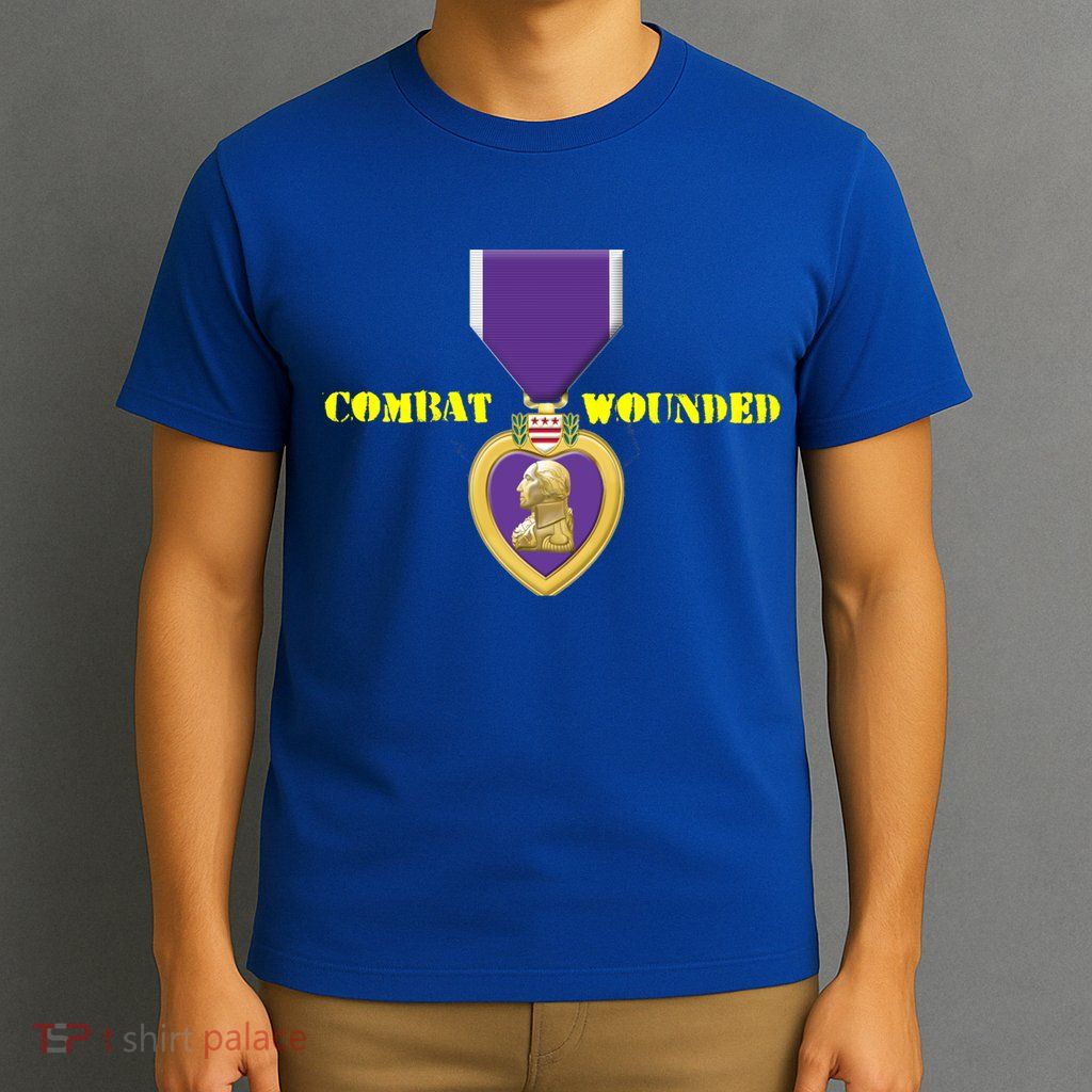 Purple Heart Combat Veteran Cool Gift T-Shirt