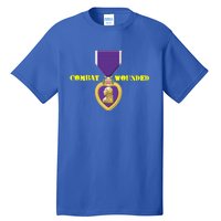 Purple Heart Combat Veteran Cool Gift Tall T-Shirt