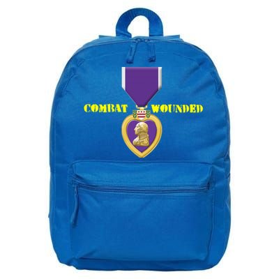 Purple Heart Combat Veteran Cool Gift 16 in Basic Backpack
