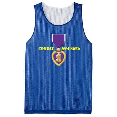 Purple Heart Combat Veteran Cool Gift Mesh Reversible Basketball Jersey Tank