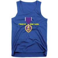 Purple Heart Combat Veteran Cool Gift Tank Top