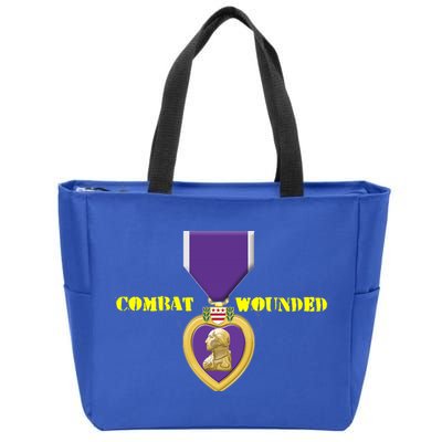 Purple Heart Combat Veteran Cool Gift Zip Tote Bag