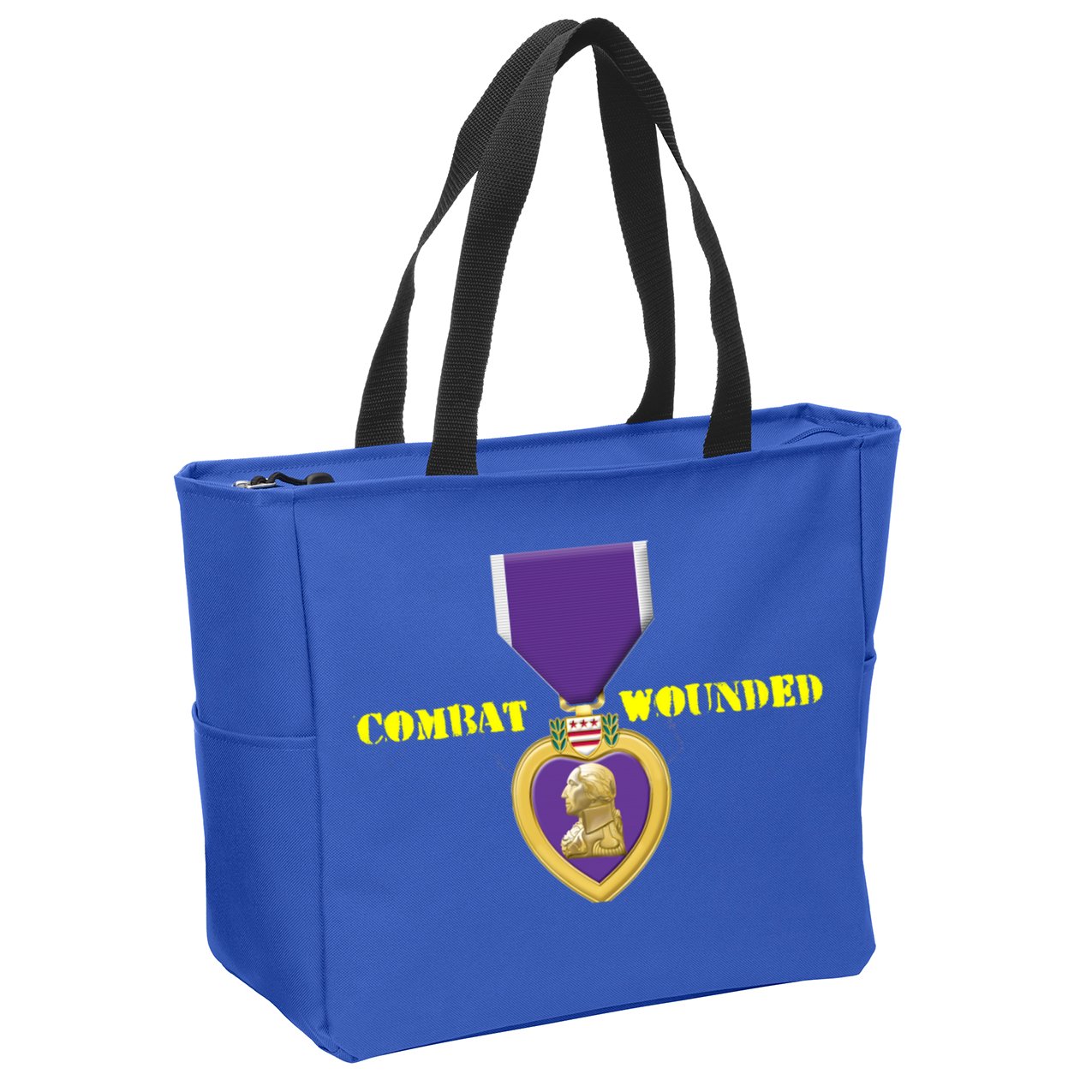 Purple Heart Combat Veteran Cool Gift Zip Tote Bag