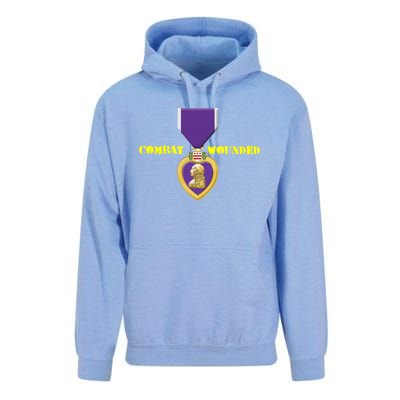 Purple Heart Combat Veteran Cool Gift Unisex Surf Hoodie