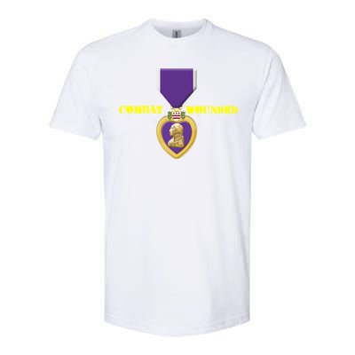 Purple Heart Combat Veteran Cool Gift Softstyle® CVC T-Shirt