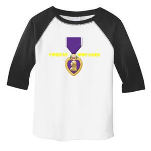 Purple Heart Combat Veteran Cool Gift Toddler Fine Jersey T-Shirt