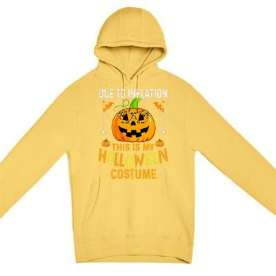 Pumpkin Halloween Costume Funny Halloween 2024 Premium Pullover Hoodie