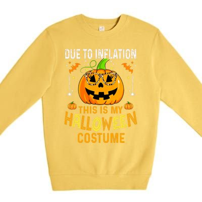 Pumpkin Halloween Costume Funny Halloween 2024 Premium Crewneck Sweatshirt