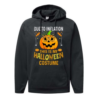 Pumpkin Halloween Costume Funny Halloween 2024 Performance Fleece Hoodie