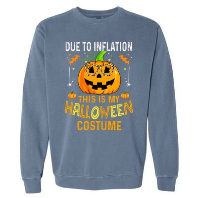 Pumpkin Halloween Costume Funny Halloween 2024 Garment-Dyed Sweatshirt