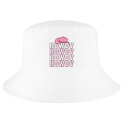 Pink Howdy Cow Print Western Country Cowgirl Texas Rodeo Cool Comfort Performance Bucket Hat