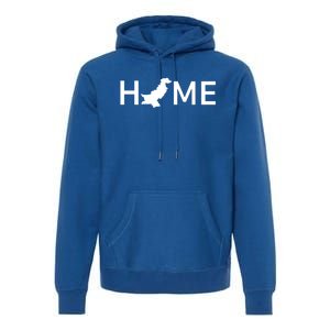 Pakistan Home Country Love Outline Silhouette Asia Funny Gift Premium Hoodie