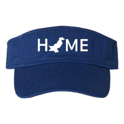 Pakistan Home Country Love Outline Silhouette Asia Funny Gift Valucap Bio-Washed Visor